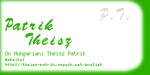 patrik theisz business card